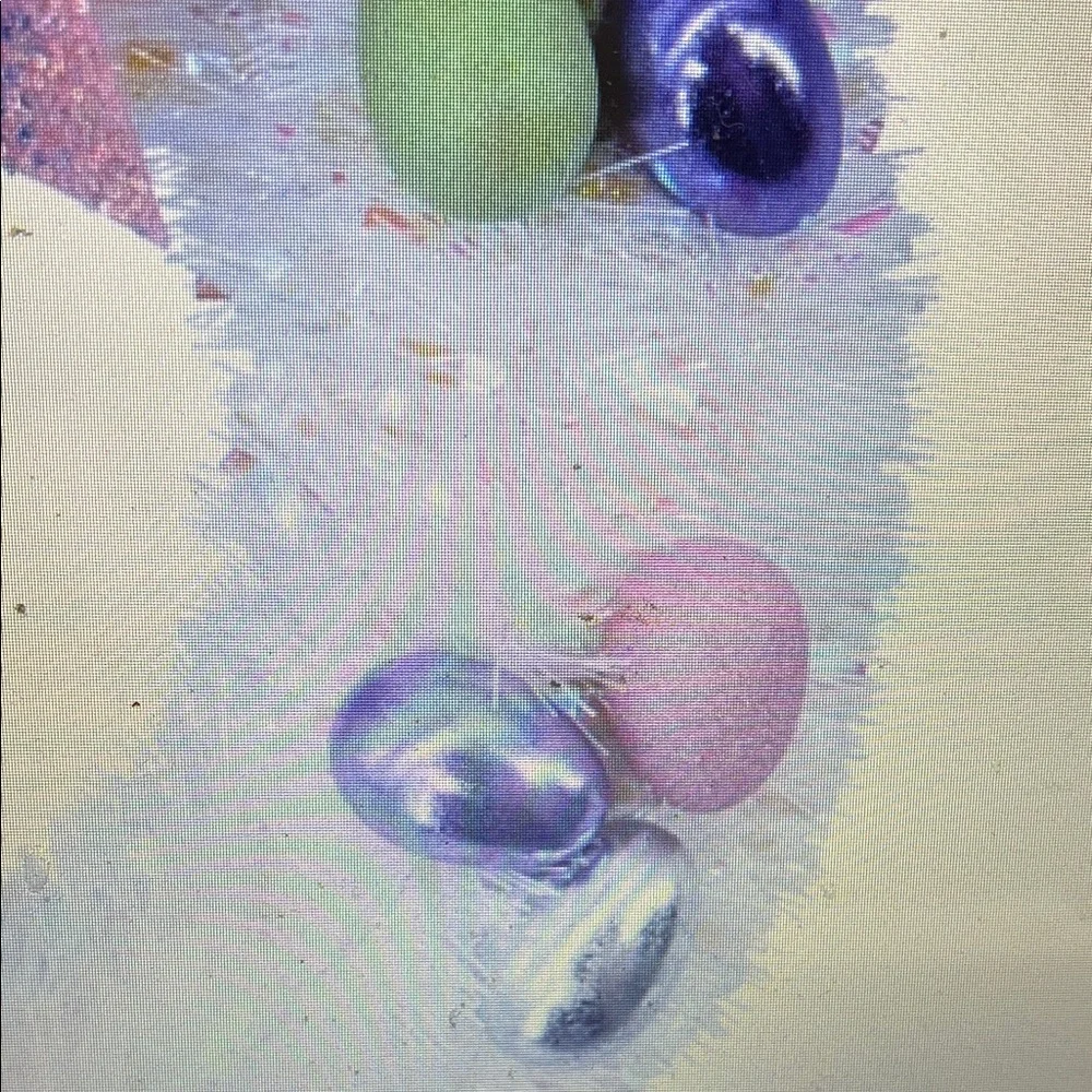 Pink Bunny Ear Easter Wreath with Pastel Eggs